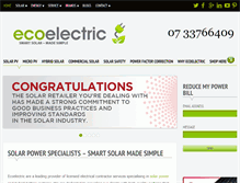 Tablet Screenshot of ecoelectric.com.au